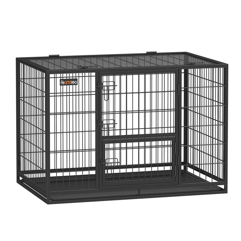 Caisse pour chien robuste avec plateau amovible, H 29,5 po x l 42,1 po x P 27,6 po