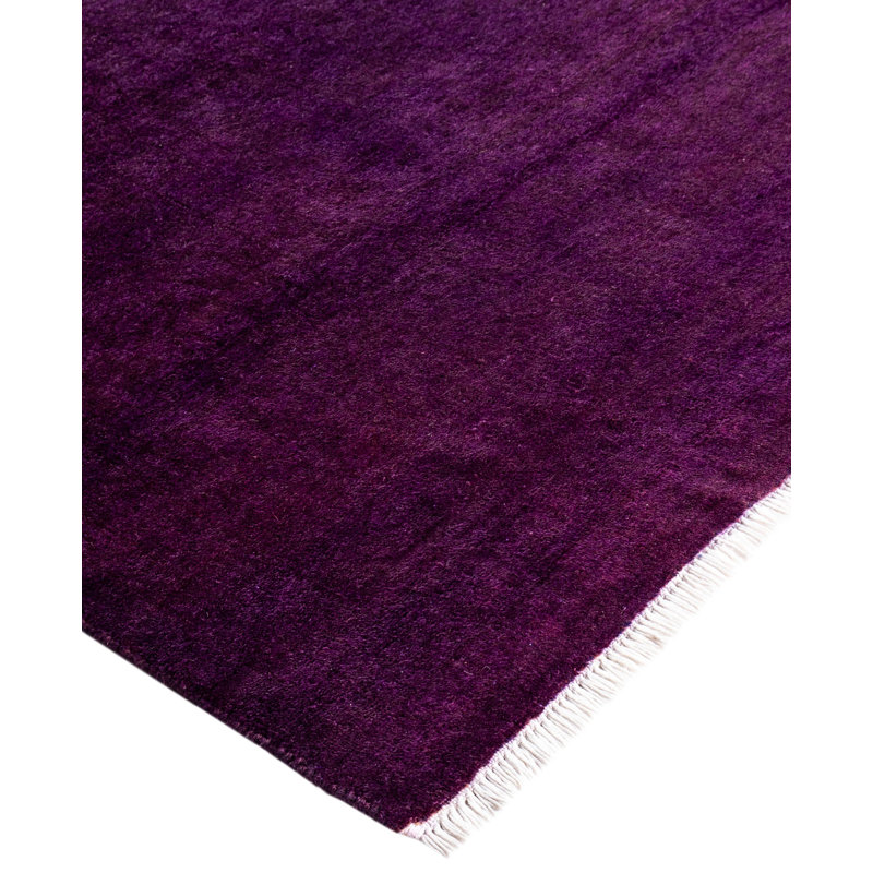 Overdyed One-of-a-Kind 6' 1" X 9' 5" Hand Knotted Area Rug