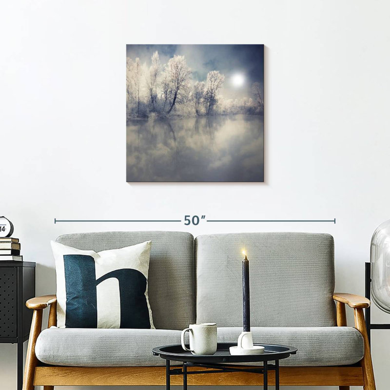 Alvord Misty Winter Forest, H 24 po x l 24 po