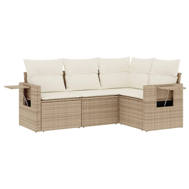 Ensemble de canapé de jardin Vidaxl beige