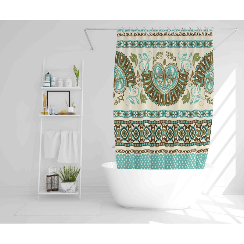 Sote Polyester Single Shower Curtain, 168cm H x 168cm W