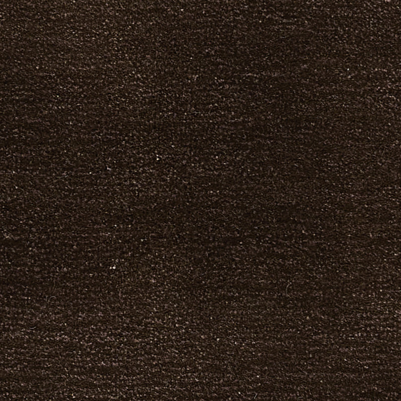 Tapis brun uni en laine tissé à la main Tieg 9 pi x 12 pi, 9' x 12'