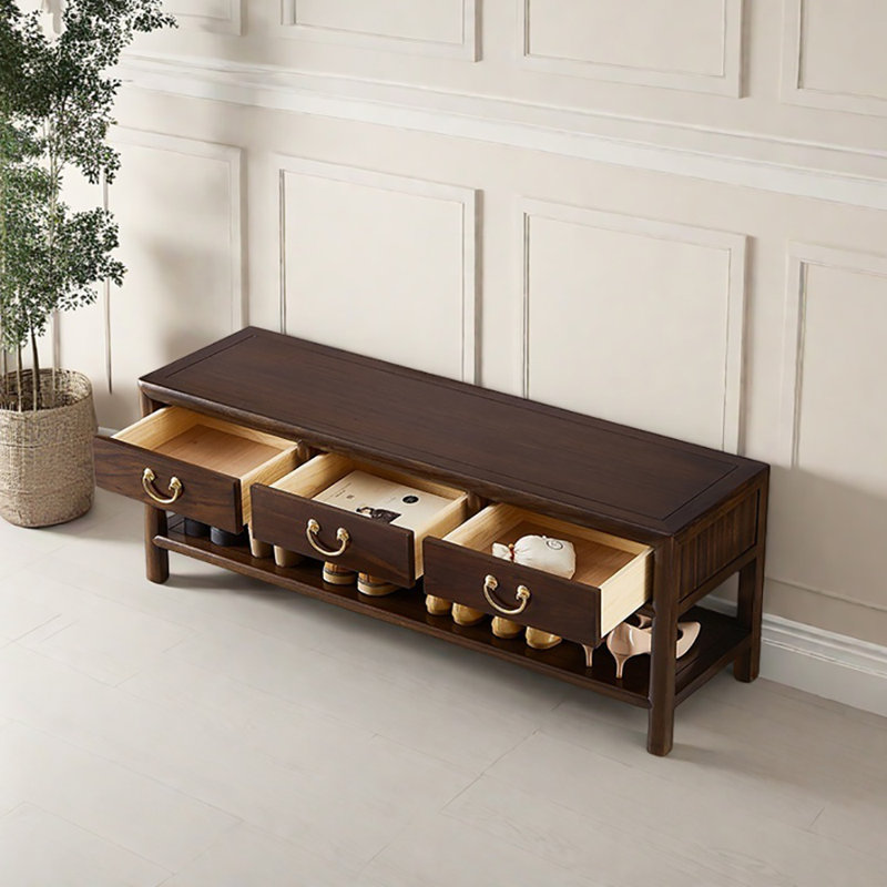 47.2in Retro style Shoe Storage Bench