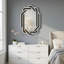 Miroir de salle de bain luxueux en cristal écrasé, miroir de meuble-lavabo moderne pour le salon et la chambre à coucher