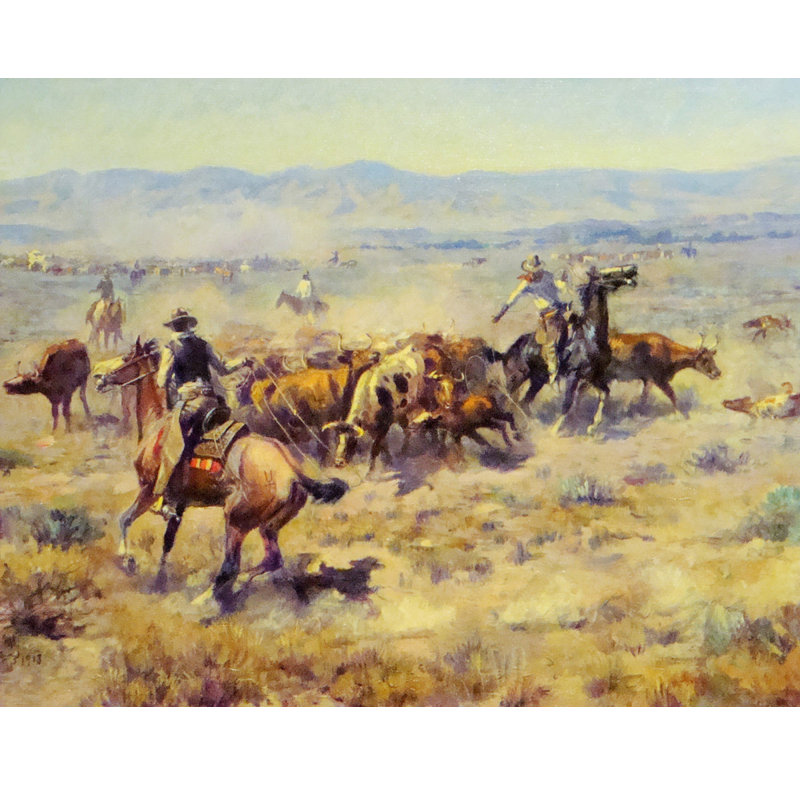 The Round-Up, 19" H x 24" W