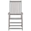 Chaise de patio en acacia avec coussin-286285186