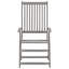 Chaise de patio en acacia avec coussin-286285188