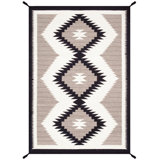 Hand Woven Cotton and Wool Oriental Area Rug