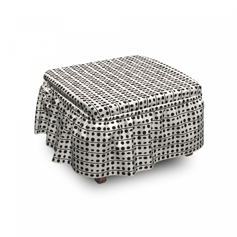 Housse pour repose-pieds Tribal Art Lines and Dots