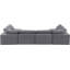 Canapé modulaire réversible en velours Hrannar-87141500