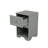 Elegant Design Nightstand with Drawer and Open Shelf for Bedroom, Retro Style Bedside Table with Classic Design and Metal Handle-1699159584