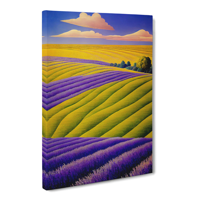Lavender Field Vol.4 - Wrapped Canvas, 50cm H x 35cm W x 3cm D
