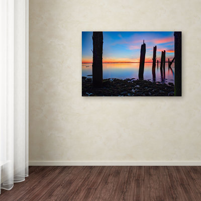 Reproduction de photo sur toile tendue, "Jamaïque coucher de soleil - NYC I" par David Ayash