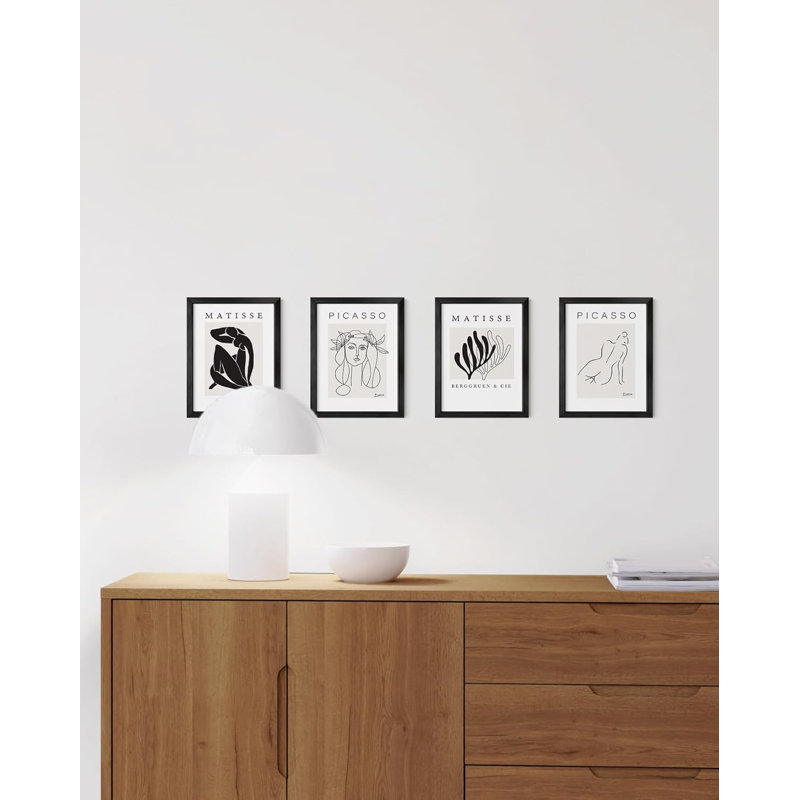Cadre photo en métal, Noir, L 5 po x H 7 po