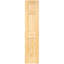 Porte standard coloniale à panneaux en bois massif non fini-23080280