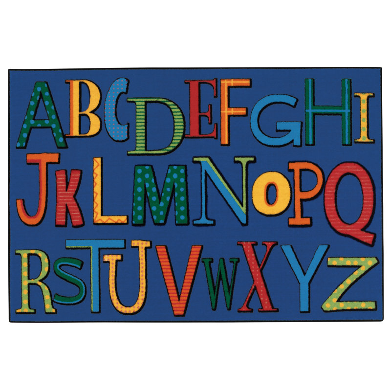 Tapis bleu touffeté KID $ Value Rugs ™, Rectangle 3 pi x 4 pi 6 po