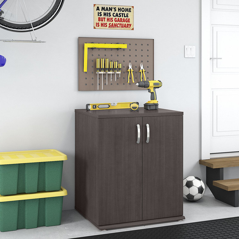 Armoire de rangement Garage l 28 po x P 25 po, Gris orage