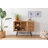 Aramantha Modern Console Table with Metal Legs, Brown, 47.2 x 35.4 x 15.7 inches | 100% Melamine Coated Chipboard, Durable Design | Scandinavian Style, Perfect for Entryway or Living Room, Supports Up to 33.1 lbs