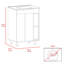 Meuble-lavabo Akron, blanc