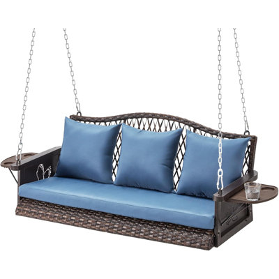 Jolliff Porch Swing, 900lbs High Load, Comfy Unique Design