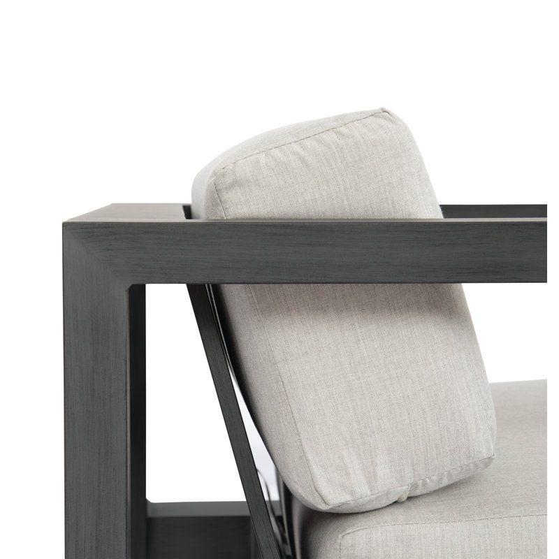 Redondo Outdoor Lounge Chair, Cast Silver Sunbrella®
