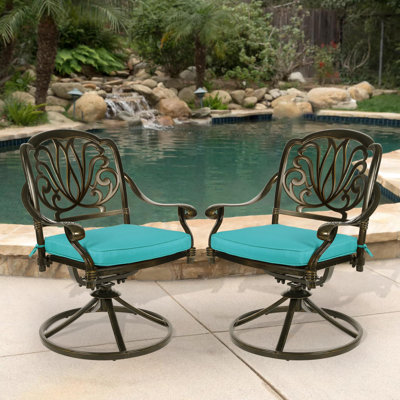 Outdoor Dining Armchair with Cushions
