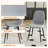 Upholstered Side Chairs With Metal Legs,Armless Dining Chair For Living Room,Kitchen,Dining Room-1312306679-1325694423