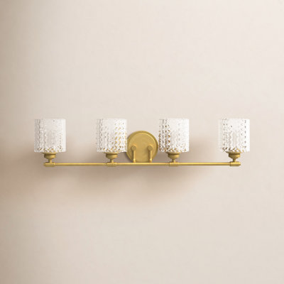 Adley 4 Light Frosted Dimmable Vanity Light
