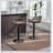 Swivel Bar Stools Set Of 2, Adjustable Counter Height With Comfortable Footrest For Kitchen And Bar, 2PC/SET