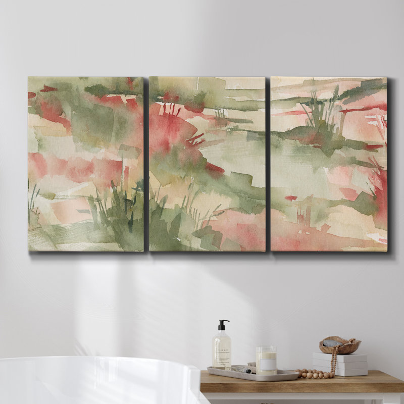 Coastal Inlet IV sur toile, 3 pièces, H 60 po x l 120 po x P 2 po