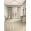 Marbre Waterjet, or blanc 2 couleurs, marbre naturel
