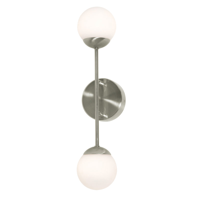Catalina LED Armed Sconce, Satin Nickel