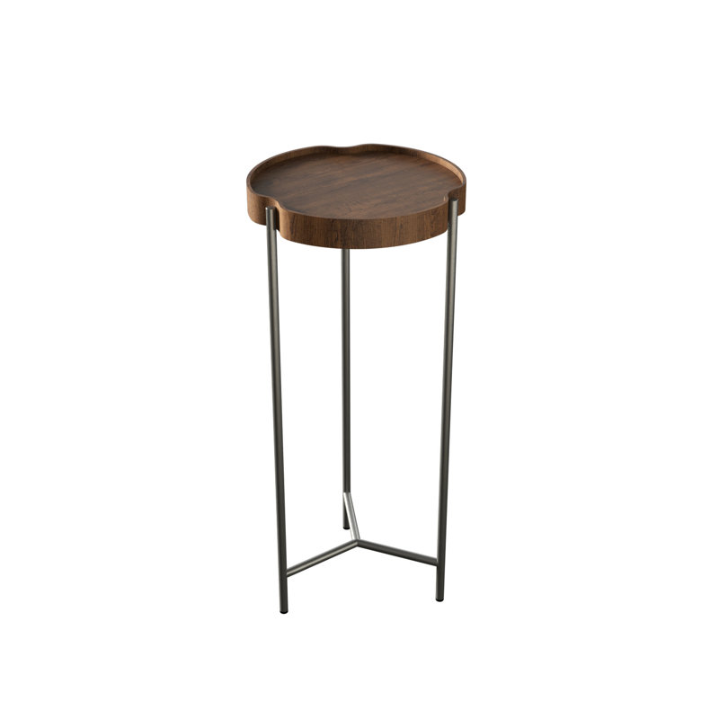 Table d'appoint Flow Accord, H 26,4 po x l 11,81 po x P 11,81 po, Imbuia
