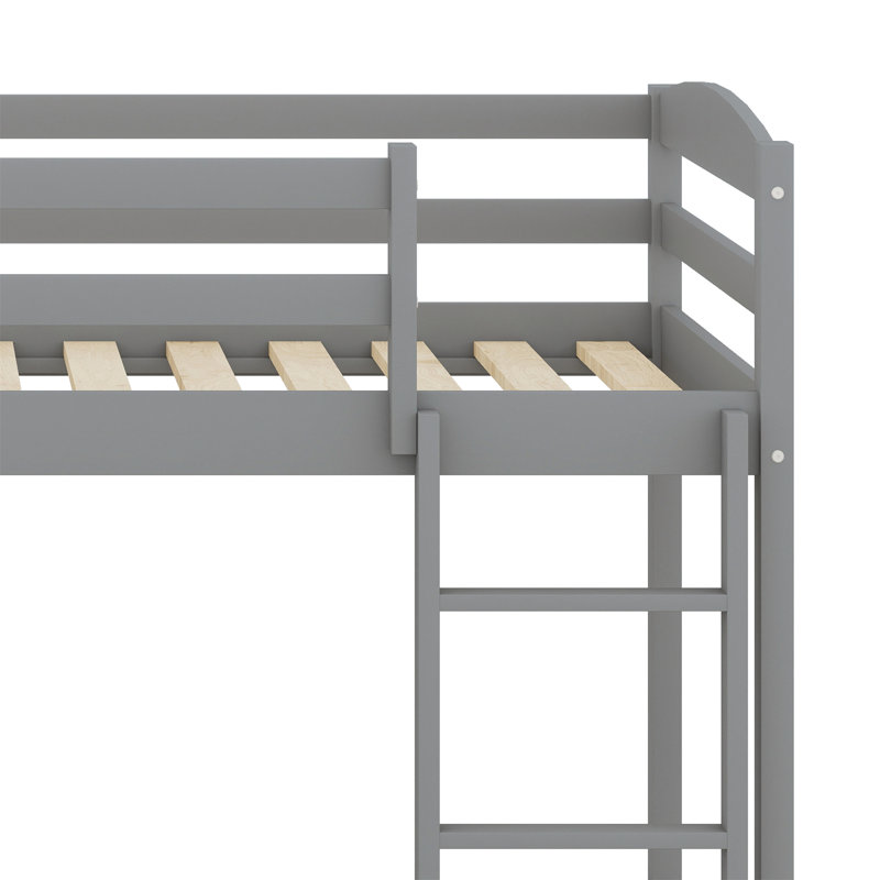 Bunk Bed With Slide And Ladder, Gray