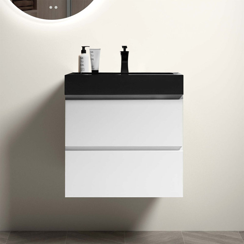 Meuble-lavabo mural avec évier Munsch Alice, Blanc