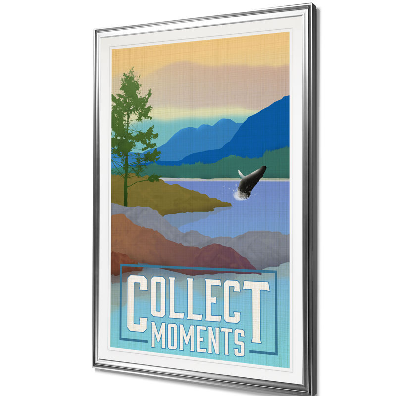 «Collect Moments», reproduction, H 36 po x l 26 po x P 1,5 po, Cadre argenté