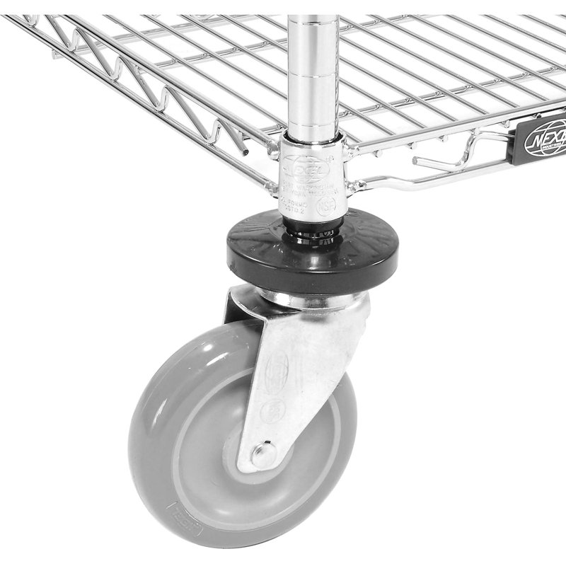 39'' H Utility Cart with Wheels, 39" H x 36" W x 24" D