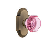 Cottage Plate with Waldorf Pink Door Knob
