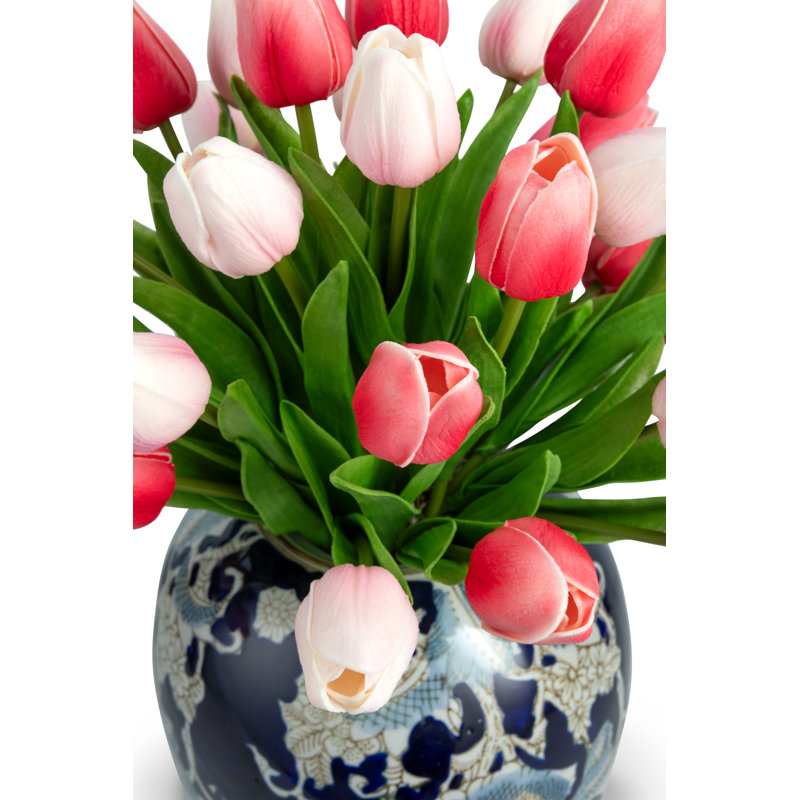 Odette RealTouch Tulip Toile Arrangement
