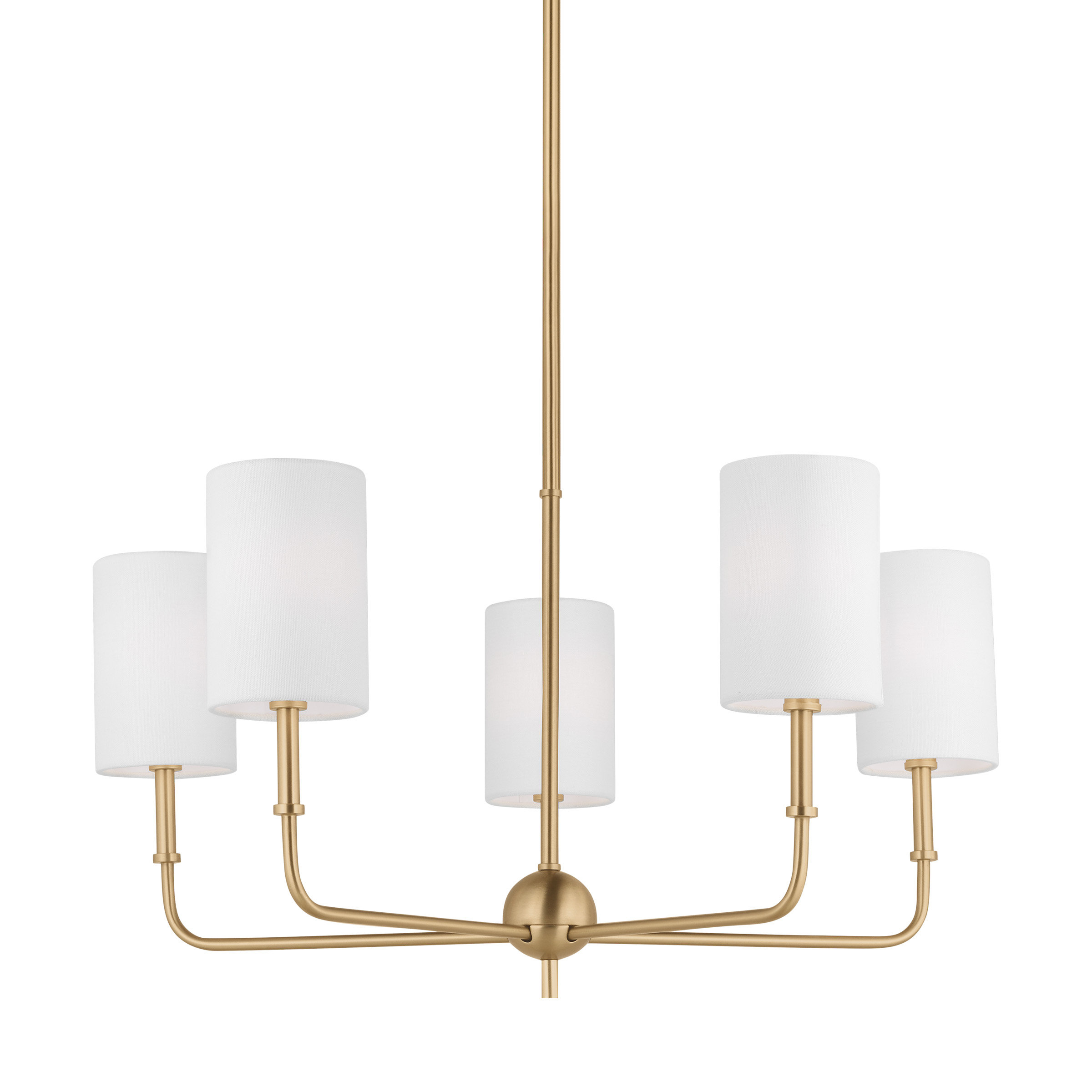 Visual Comfort Studio Franklin Table Lamp in Burnished Brass And