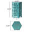 Table d'appoint de patio avec plateau hexagonal et base en métal-1824252287