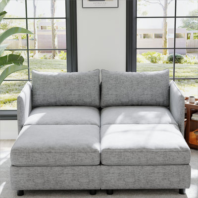 Love Seat Couches, Chaise Longue Mid Century Modern Sofa Couch With Storage