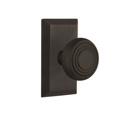 Studio Plate with Deco Door Knob
