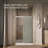 Elate Sliding Shower Door, 70-1/2-In H X 50-1/4 - 53-5/8-In W, With 1/4-In Thick Crystal Clear Glass-55920931