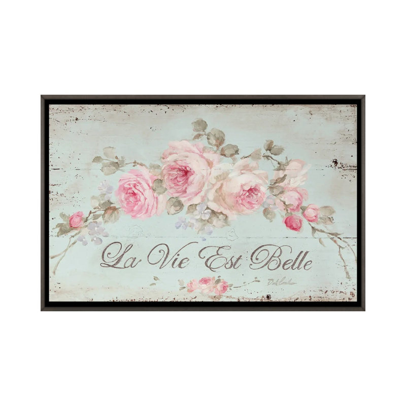 «Life Is Beautiful» par Debi Coules - impression sur papier, H 26 po x l 40 po x p 1,5 po