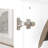 White 2-Drawer Bookcase With Glass Doors-869916058