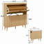 Armoire de rangement pour chaussures 16 paires avec banc de rangement