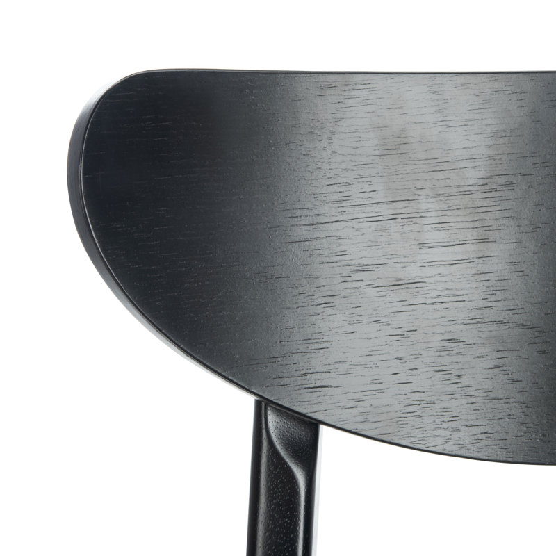 Chaise d'appoint Jakob, Matelassé, Noir, Noir