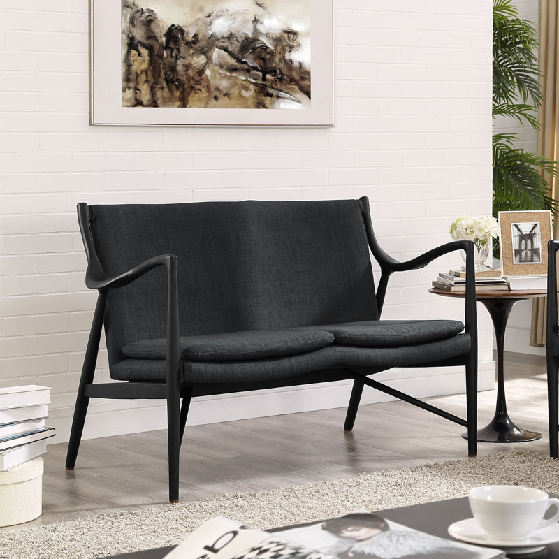 Modway Heed Loveseat, Wool/Viscose Grey