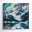 Art mural sur toile bleue «USA State Alaska»-1908876646